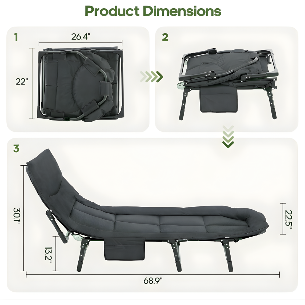 TrailNest™ Camping Cot